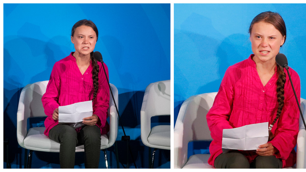 Greta Thunberg skällde ut världsledarna.